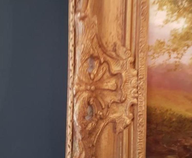 Large William Mellor Oil on Canvas On The Warfe - Image 3