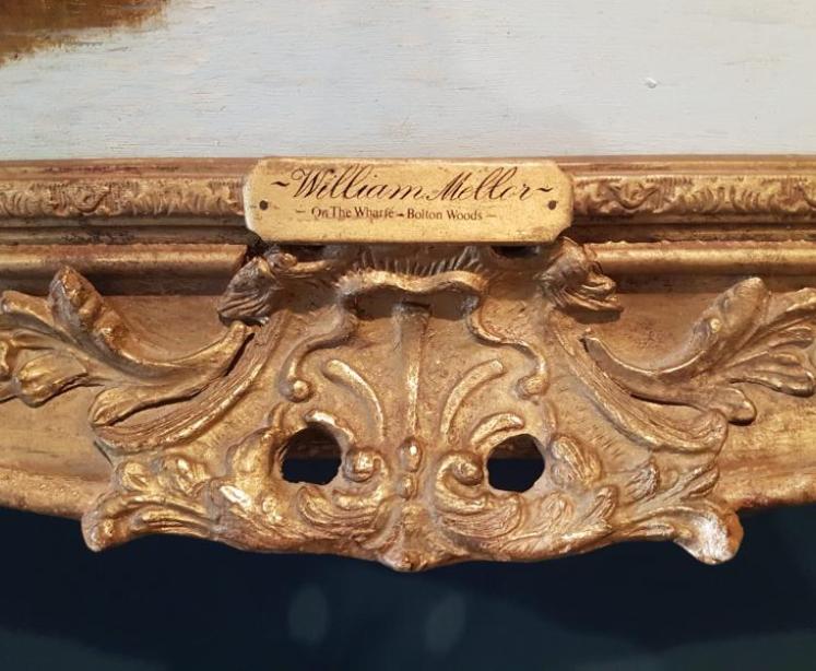 Large William Mellor Oil on Canvas On The Warfe - Image 4