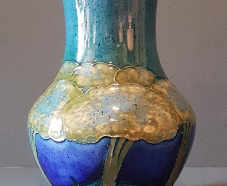 Moorcroft Moonlit Blue Vase  - Image 5