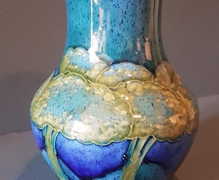 Moorcroft Moonlit Blue Vase  - Image 7