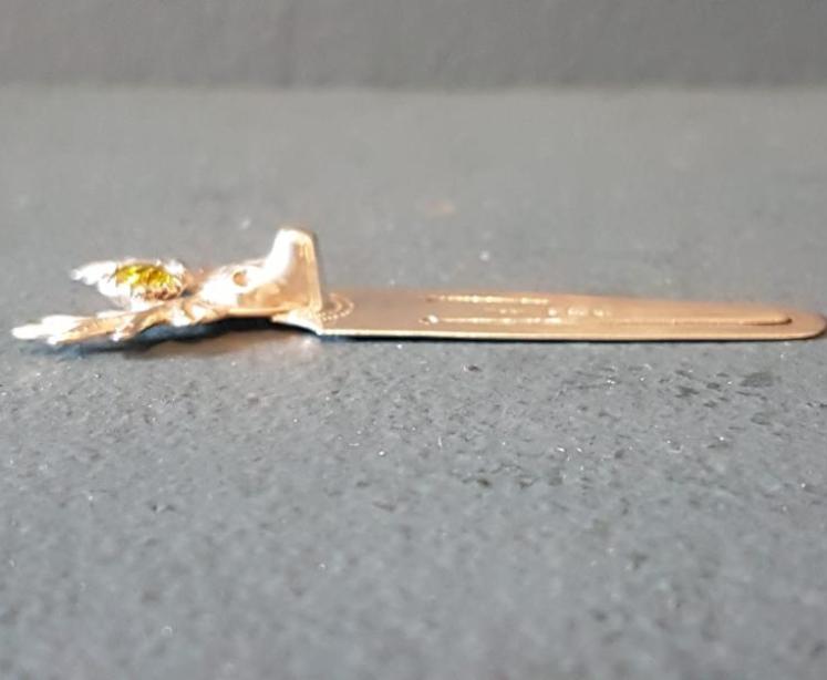 Silver Stags Head and Peridot Bookmark  - Image 4