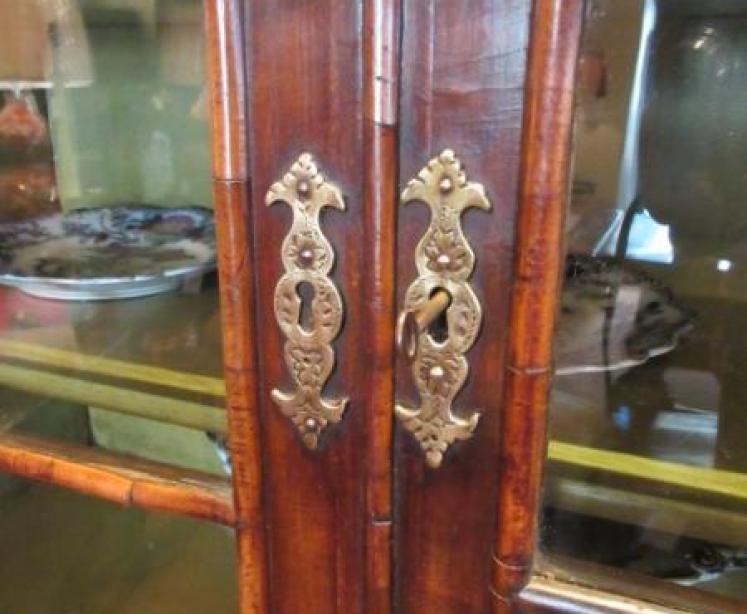 Fine William & Mary Period Walnut Cabinet on Stand - Image 3