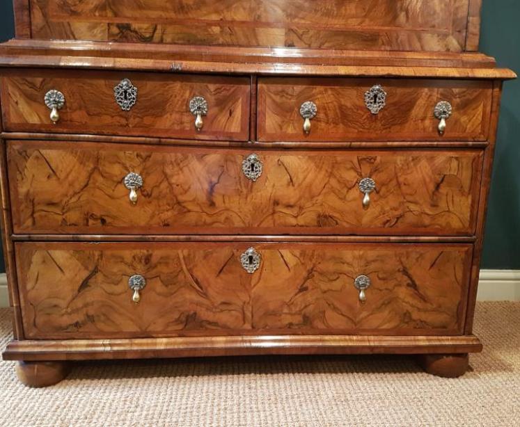 William and Mary Period Walnut Escritoire - Image 4