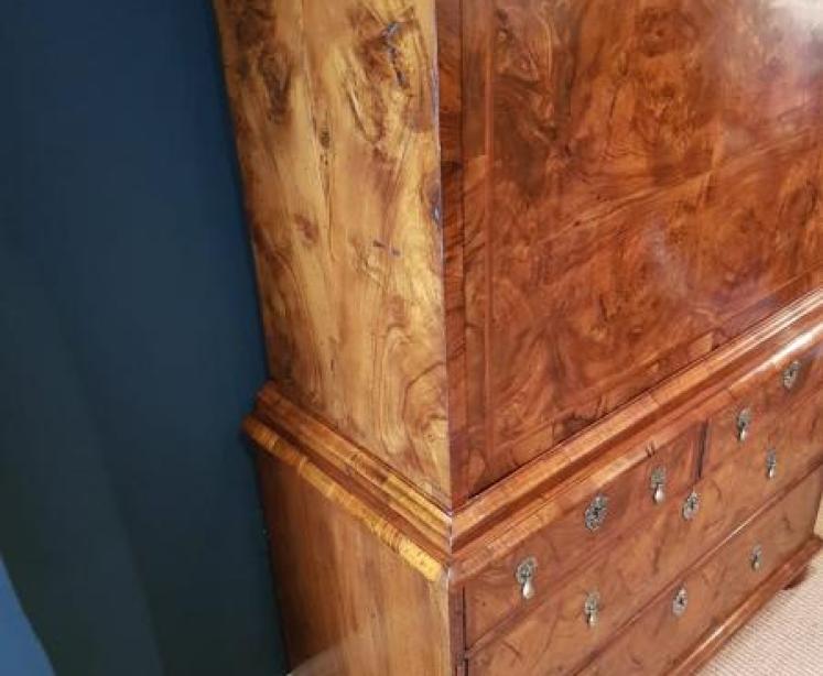 William and Mary Period Walnut Escritoire - Image 6