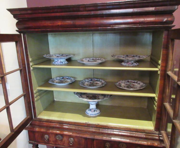 Fine William & Mary Period Walnut Cabinet on Stand - Image 5