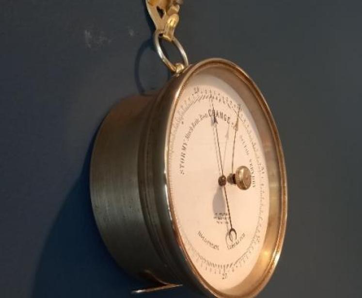 Mid Victorian Plymouth Marine Barometer - Image 3