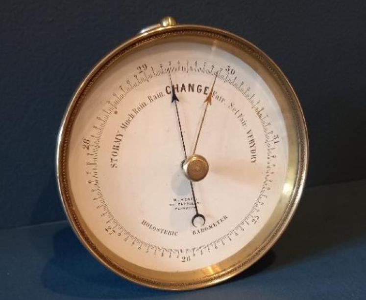 Mid Victorian Plymouth Marine Barometer - Image 7