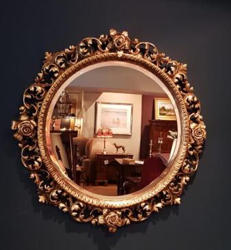 Superb Victorian Timber Gilt Florentine Mirror
