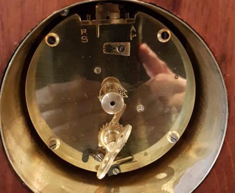 Fine Quality Inlaid Silvered Dial Edwardian Mantel Clock - Image 3