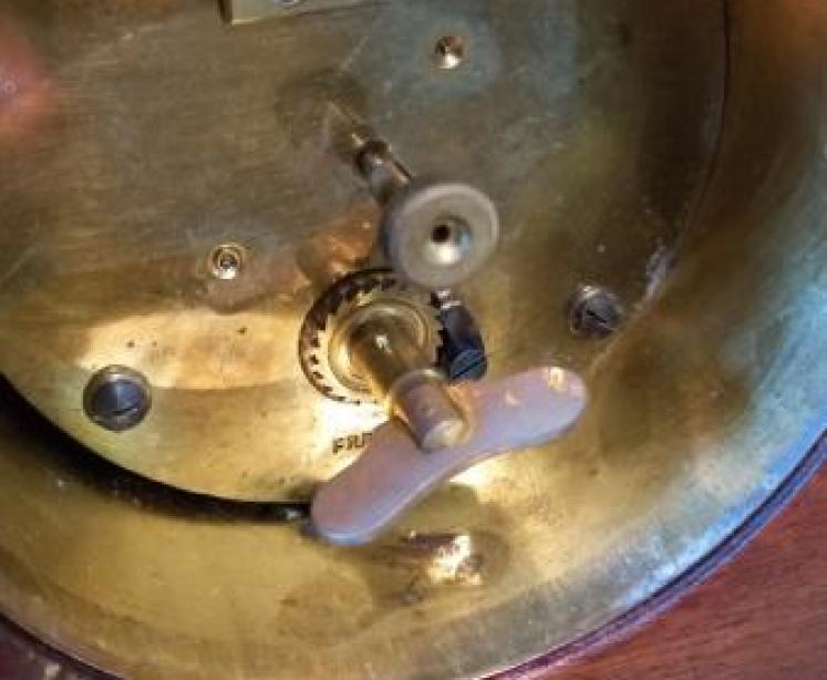 Edwardian Period Inlaid Napoleon Hat Mantel Clock - Image 5