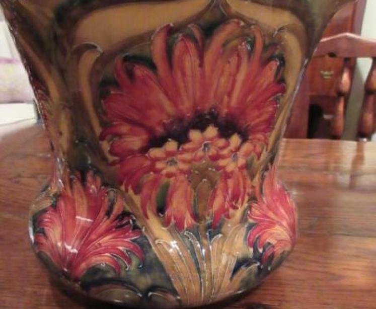 Impressive McIntrye Moorcroft Cornflower Jardiniere - Image 3