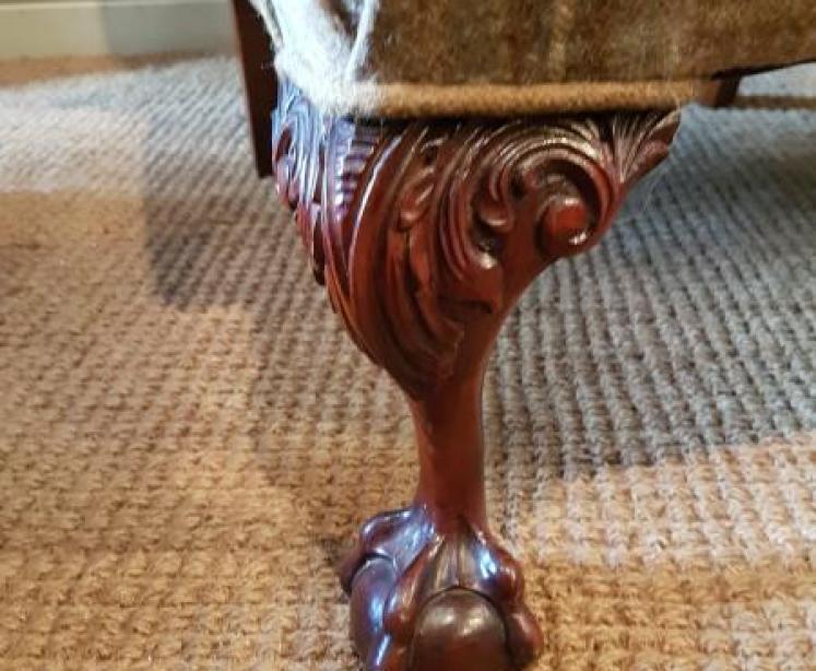 Edwardian wing back arm chair  - Image 5