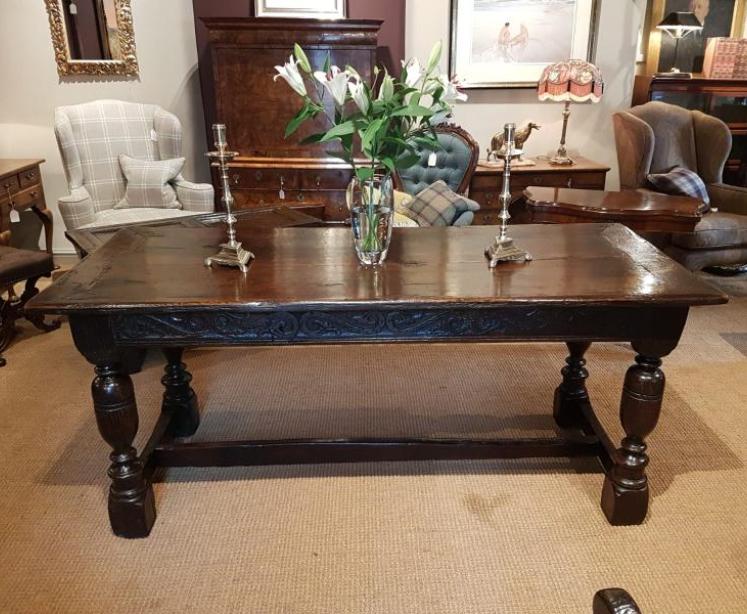 Period Oak Refectory Table - Image 1