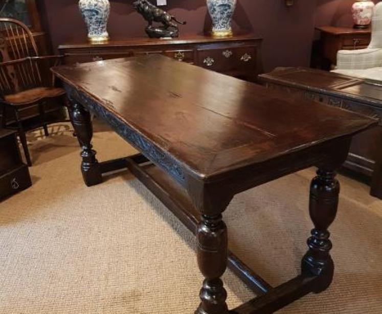 Period Oak Refectory Table - Image 3