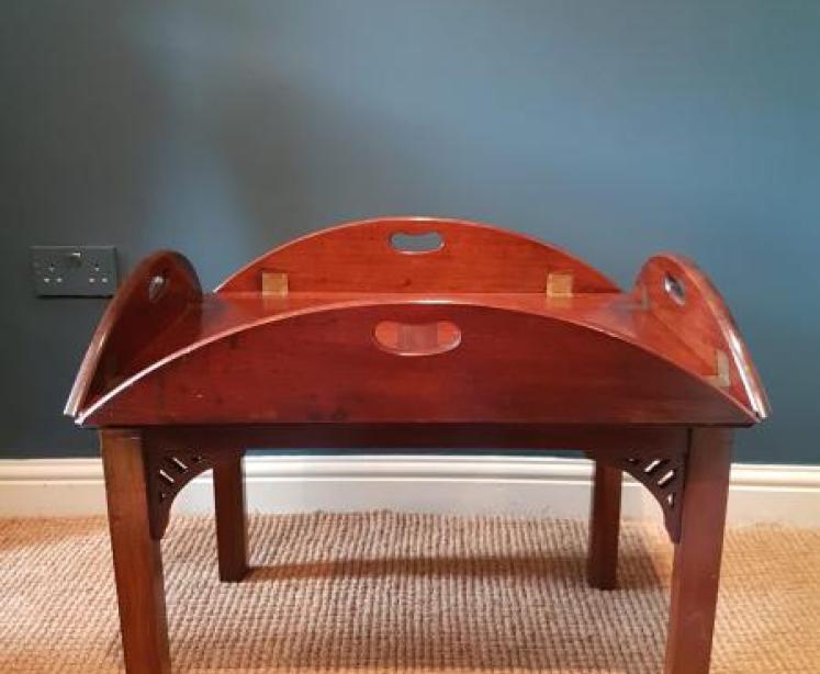 Victorian Mahogany Butlers Tray Coffee Table - Image 1