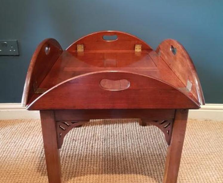 Victorian Mahogany Butlers Tray Coffee Table - Image 2