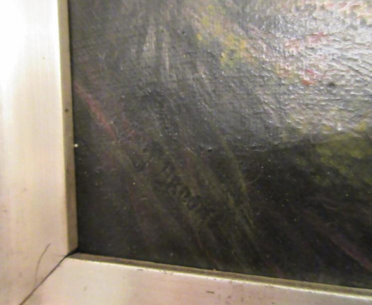 Mid Victorian Oil on Canvas of Sheep in Landscape - Image 4