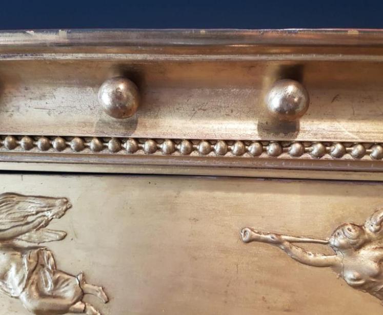 Superb Early Victorian Timber Gilt Over Mantel Mirror  - Image 3