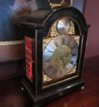 Fine George III Period Ebonised Bracket Clock