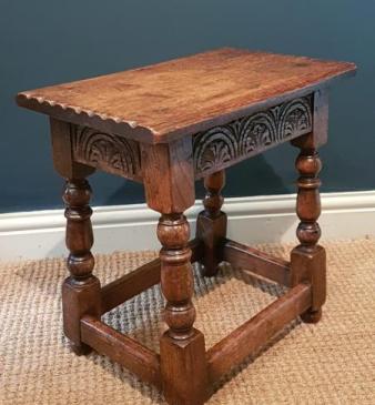 George I Style Oak Joint Stool 