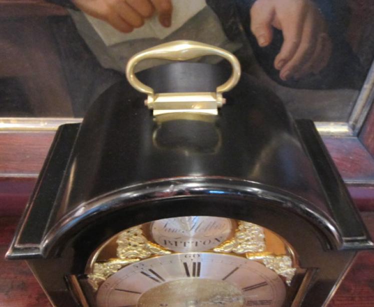 Fine George III Period Ebonised Bracket Clock - Image 2