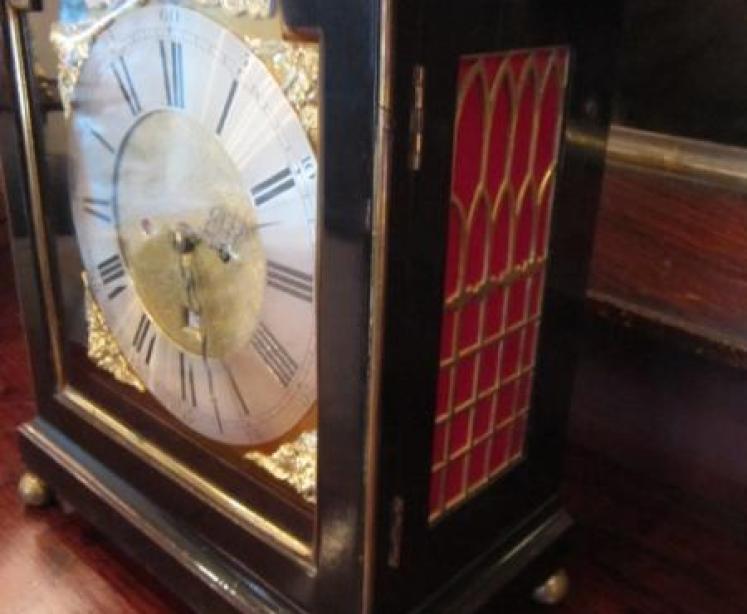 Fine George III Period Ebonised Bracket Clock - Image 4