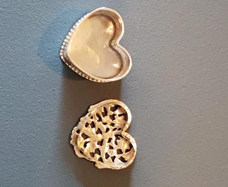 Victorian Silver Heart Shaped Pot Pourri - Image 5