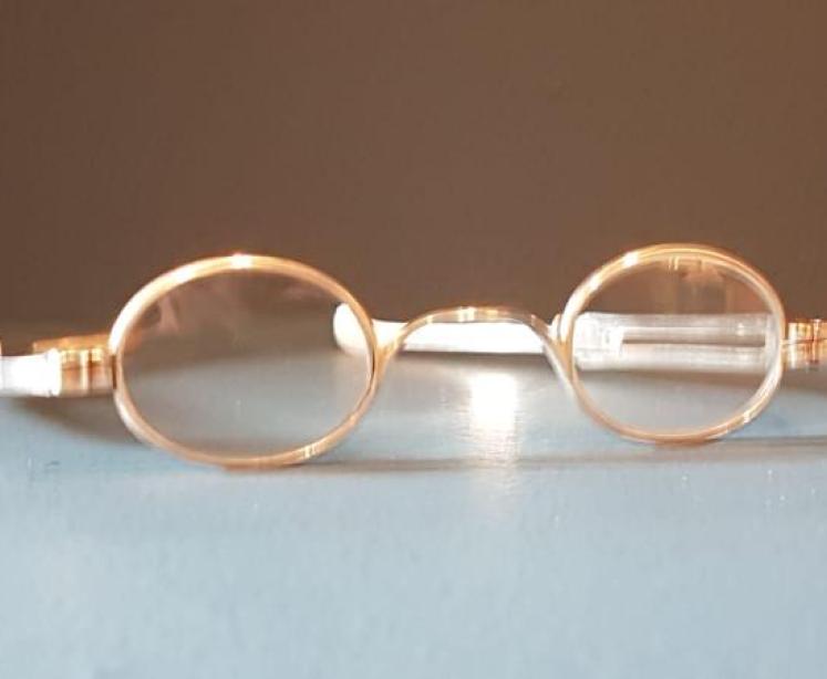 Rare Pair of Very Early Victorian Silver Spectacles - Image 1