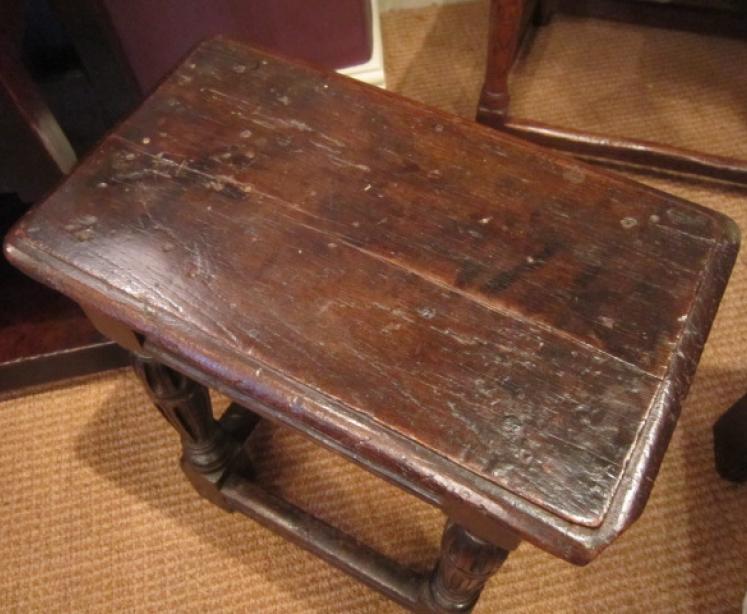 Superb Mid Georgian Period Oak Joint Stool - Image 2