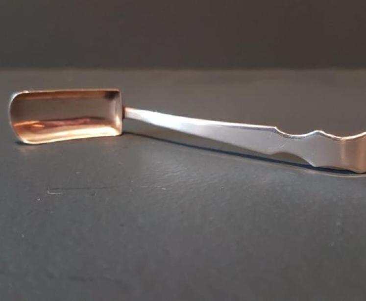 George III Silver Cheese Scoop - Image 2