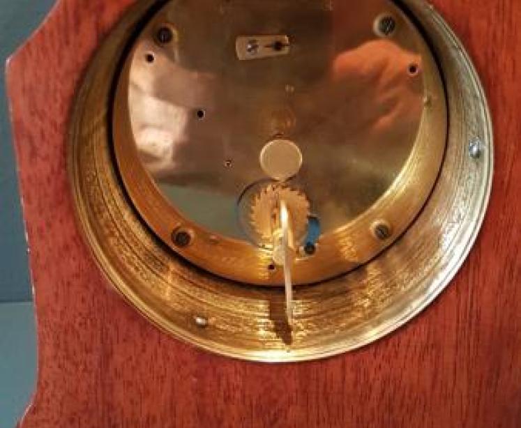 Edwardian Inlaid Mahogany Mantel Clock by Benson - Image 4