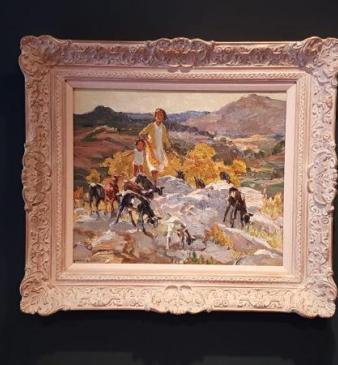 Dorothea Sharp Oil on Board 'Sunshine and Shadows' 