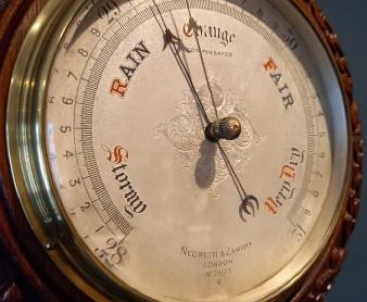 Mid Victorian Acorn Leaf Negretti & Zambra Barometer - Image 2