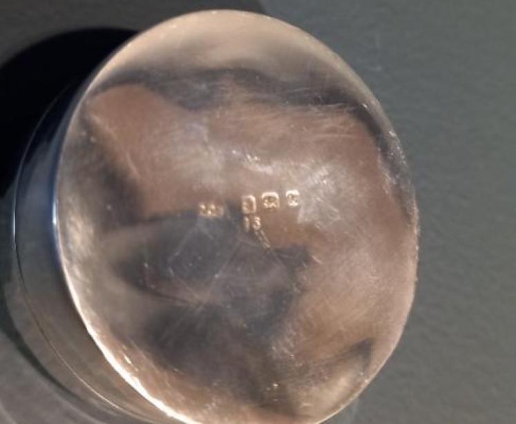 Unusual Edwardian Silver & Turquoise Enamel Pill Box - Image 5