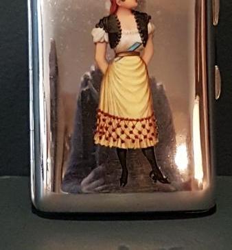 Outstanding Quality Silver and Enamel Cheroot Case