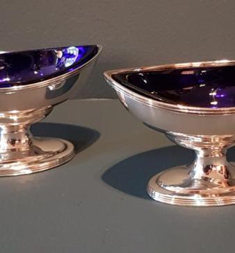 Pair of Fine Quality Georgian Salts by Anne & Peter Bateman