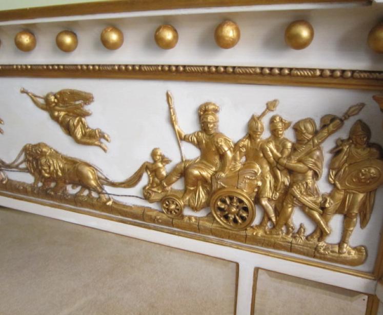 Fine George III Timber & Plaster Gilt Overmantle Mirror - Image 3