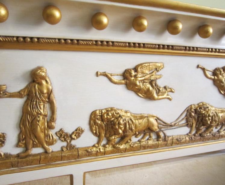 Fine George III Timber & Plaster Gilt Overmantle Mirror - Image 4