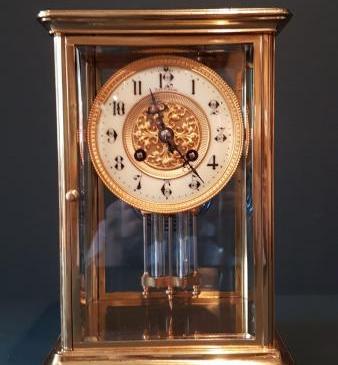 Victorian Four Glass Clock 