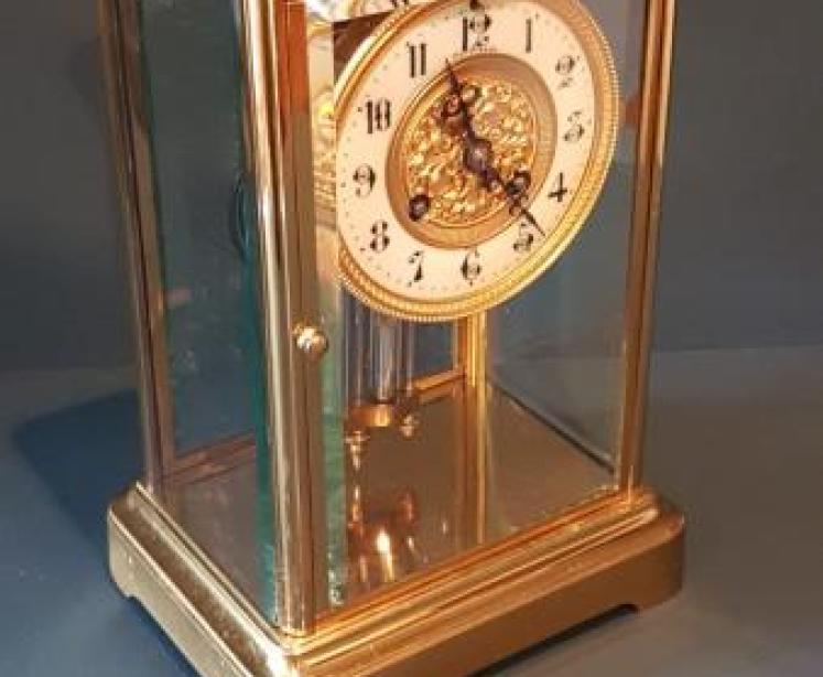 Victorian Four Glass Clock  - Image 3