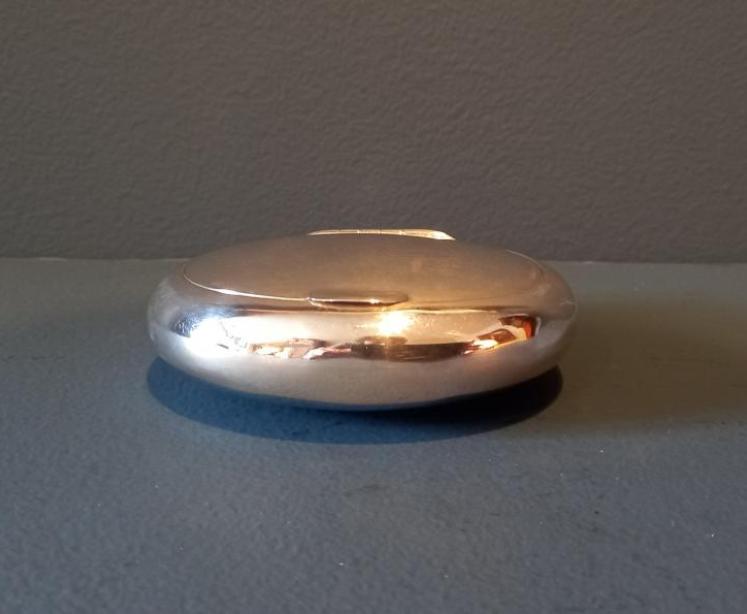 George V Silver 'Pebble' Table Snuff - Image 2