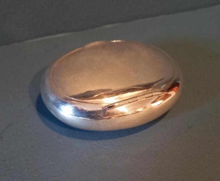 George V Silver 'Pebble' Table Snuff - Image 7