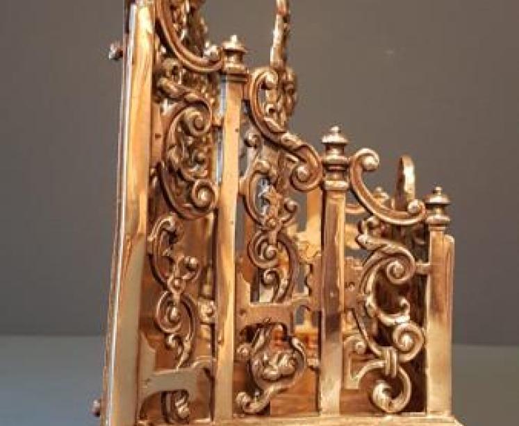 Superb Victorian Cast Brass Letter Rack - Image 2
