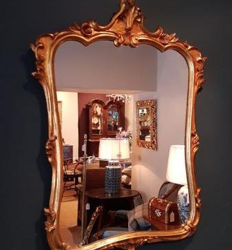 Edwardian Timber Gilt Mirror 