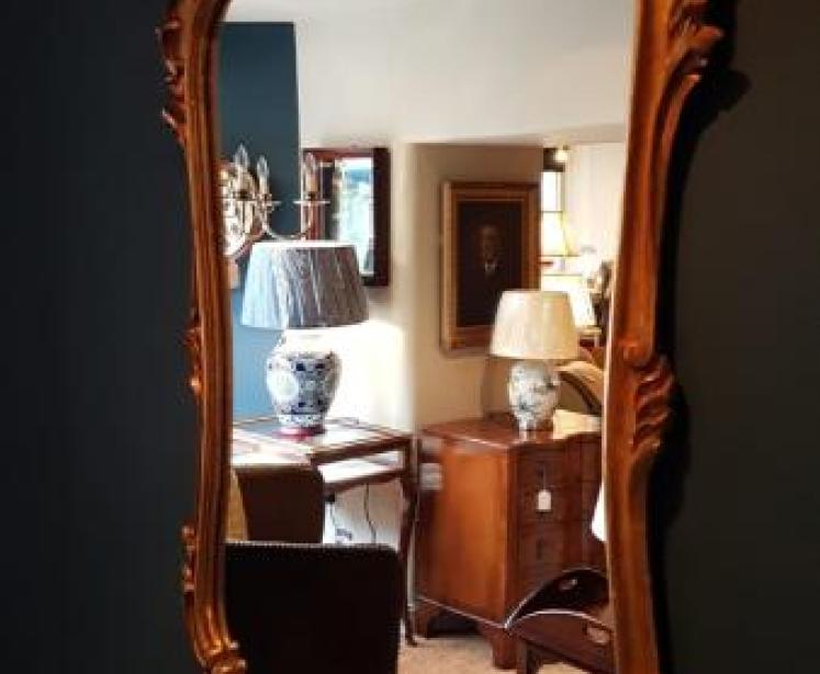 Edwardian Timber Gilt Mirror  - Image 3