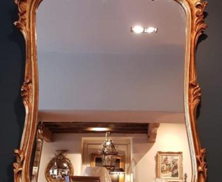 Edwardian Timber Gilt Mirror  - Image 5