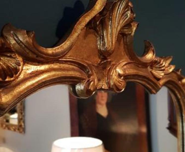 Edwardian Timber Gilt Mirror  - Image 6