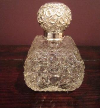 Top Quality Edwardian Period Silver Crystal Cut Scent