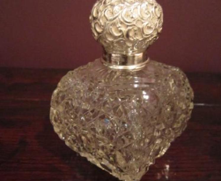 Top Quality Edwardian Period Silver Crystal Cut Scent - Image 2