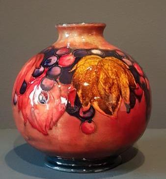 Moorcroft Leaf and Berries Flambé Vase 